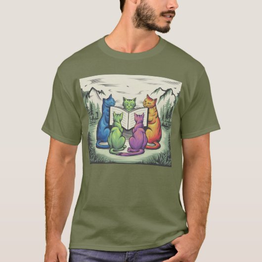 T-shirt Livre de chats (Devant)