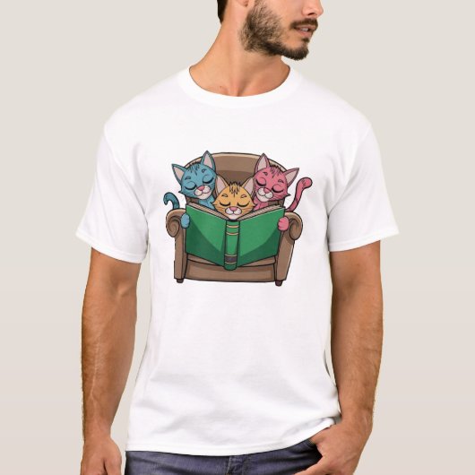 T-shirt Livre de chats (Devant)