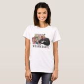 T-shirt Livre de chats et café (Devant entier)