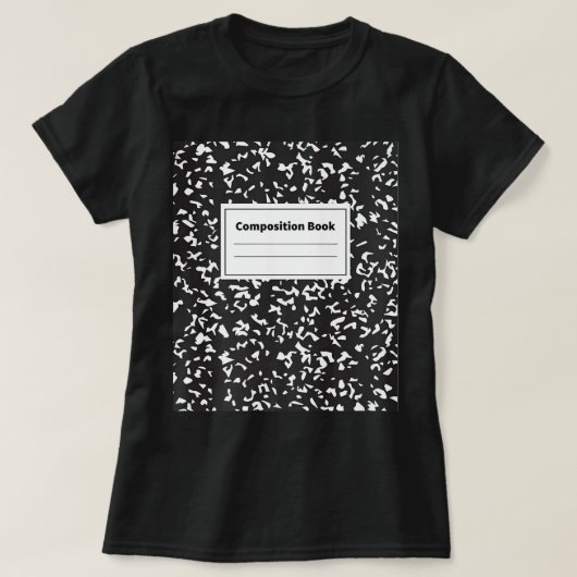 T-shirt Livre de composition - Carnet, école, classe (Design devant)