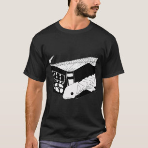 T-shirt Livre de conjuration maudit avec squelette d'os de