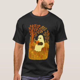 T-shirt Livre de lecture de fantôme avec un chat Tee Autom