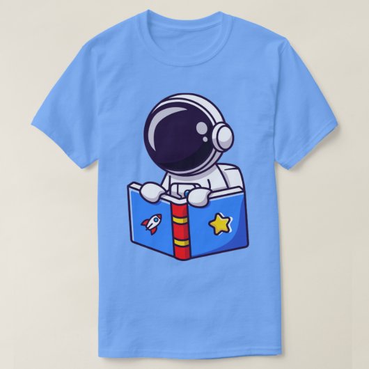 T-shirt Livre de lecture de l'astronaute (Design devant)