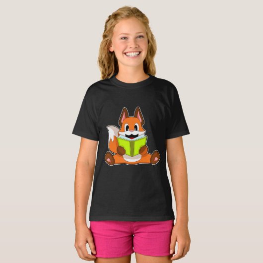 T-shirt Livre de lecture Fox (Devant entier)