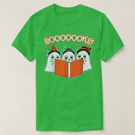 T-shirt Livre de lecture HalloweenT Kids Toddler Ghost Bow (Design devant)