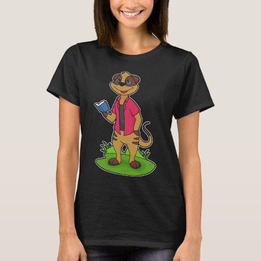 T-shirt Livre de lecture Meerkat (Devant)