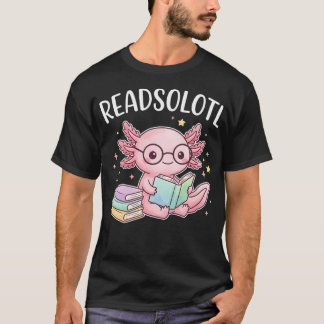 T-shirt Livre de lecture Readsolotl Axolotl mignon