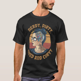 T-shirt Livre De Tatouage De Fille Nerdy Et Sale De Tatoua