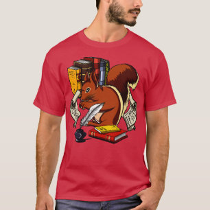 T-shirt Livre d'écureuils Nerd