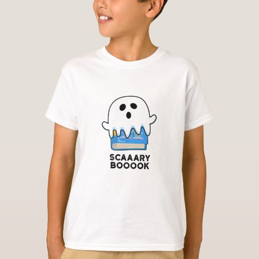 T-shirt Livre d'exposition Funny Ghost Livre Pun (Devant)