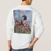 T-shirt livre d'histoire chevaux Écriture (Dos)