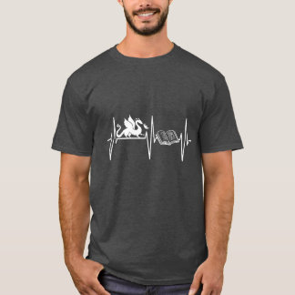 T-shirt Livre Dragon Livre Lover Imaginaire Dragonfiction