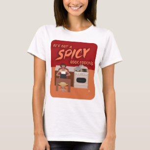 T-shirt Livre épicé Cuisine Romance Auteur Foyer