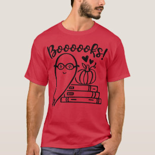 T-shirt livre fantôme lecture halloween professeur