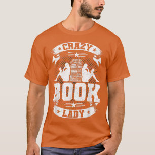 T-shirt Livre fou Lady Book Love Lecture