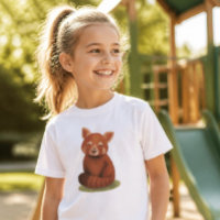 Livre illustré de Panda roux mignon pour enfants e