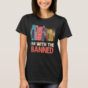 T-shirt Livre Je suis avec Banned Bookworm Reading Book fa
