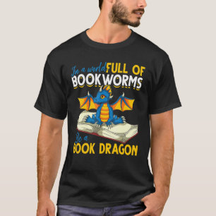 T-shirt Livre Lecture Vêtements Librarian Cute Livre Drago