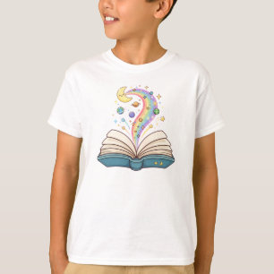 T-shirt Livre Magique Arc-en-Ciel - Magie de Lecture Migno