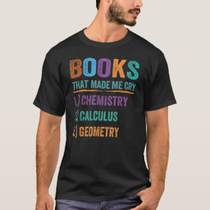 T-shirt Livre Qui M'A Fait Pleurer Professeur Mathématique