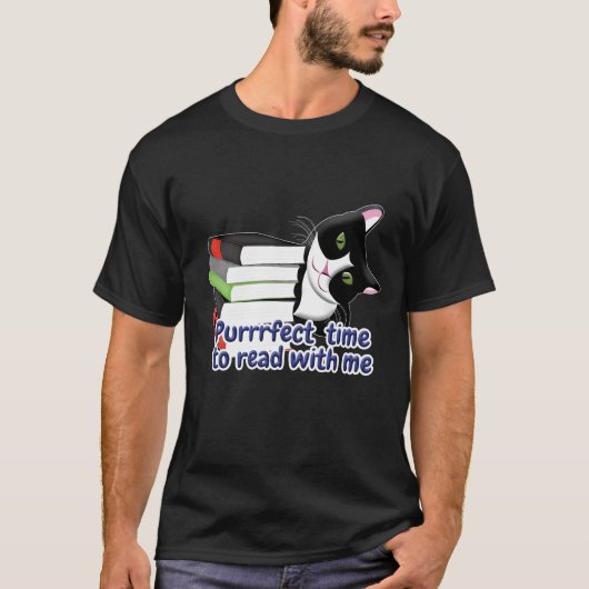 T-shirt Livre Reader Cat (Devant)