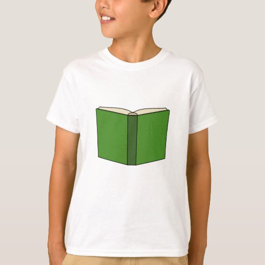 T-shirt Livre vert de dessin (Devant)