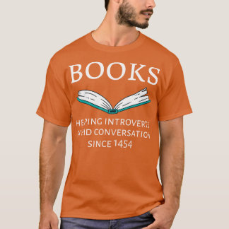 T-shirt Livres Aidant Les Introvertis Éviter La Conversati
