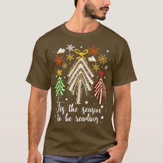 T-shirt Livres Arbre De Noël C'Est La Saison Pour Lire