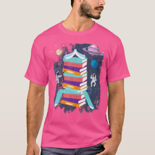 T-shirt Livres Astronauts Rocketry Science Astronomie Shir