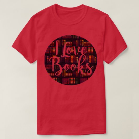 T-shirt Livres - Bibliothèque - Livres - Ver - Lecture - B (Design devant)