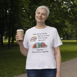 T-shirt Livres = Bonheur, amour à lire