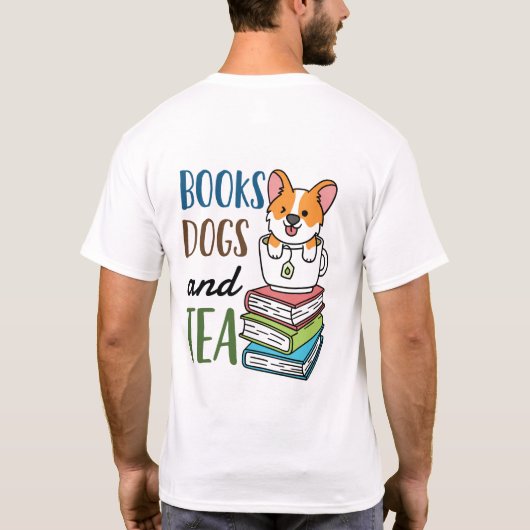 T-shirt Livres Chiens et Tea Weekend Lecture (Dos)