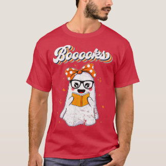 T-shirt Livres ! Cute Ghost Lecture Bibliothèque Livres Ha