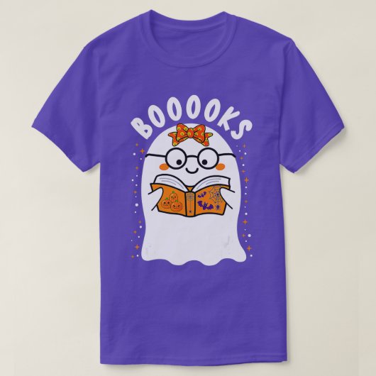 T-shirt Livres ! Cute Ghost Lecture Bibliothèque Livres Ha (Design devant)