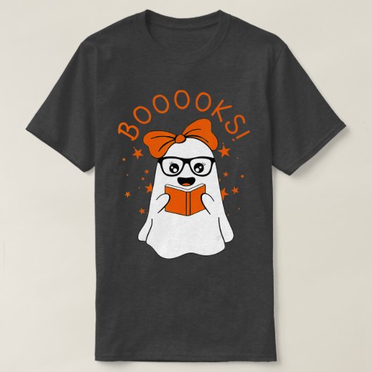 T-shirt Livres ! Cute Ghost Lecture Bibliothèque Livres Ha (Design devant)