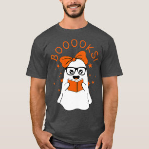 T-shirt Livres ! Cute Ghost Lecture Bibliothèque Livres Ha