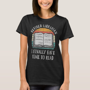 T-shirt Livres de bibliothèque Retraite bibliothécaire Vin