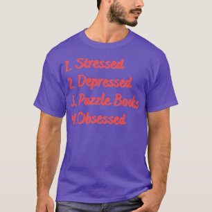 T-shirt Livres de casse-tête stressés obsédés