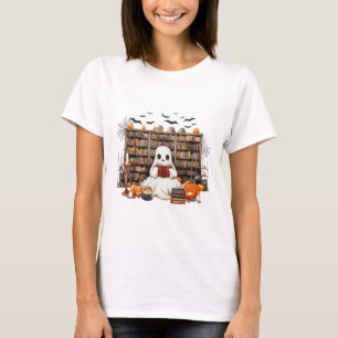 T-shirt Livres de lecture de fantôme Livret enseignant Hal