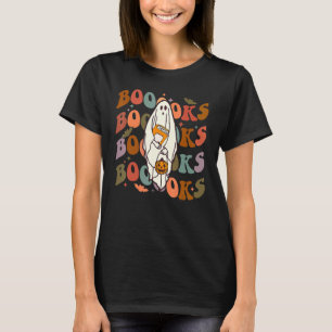 T-shirt Livres de lecture Halloween Booooks Fantôme mignon