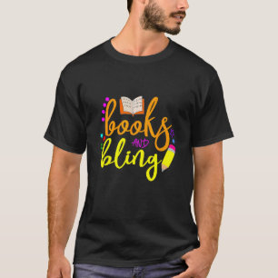 T-shirt Livres Drôles Et Bling Professeur Étudiant Retour