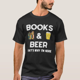 T-shirt Livres et bières donc bin ich hier livre