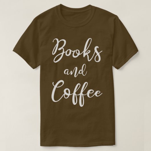 T-shirt Livres Et Café (Design devant)