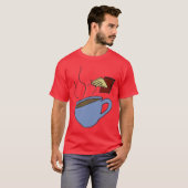T-shirt Livres et café (Devant entier)