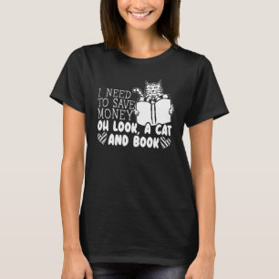 T-shirt Livres Et Chats Animal Bookworm