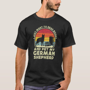 T-shirt Livres Et Chien De Berger Allemand Maman GSP Lisa