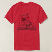 T-shirt Livres et Chouettes Lecture Littérature Forêt Anim (Design devant)