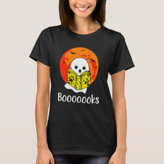 T-shirt Livres fantômes lecture livre Halloween enseignant
