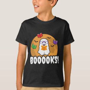 T-shirt Livres Ghost Boo Lire Livres Bibliothèque Cadeau F