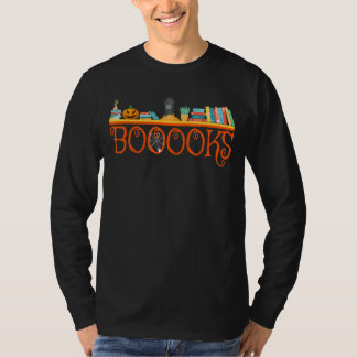 T-shirt Livres Ghost Boo Lire Livres Bibliothèque Enseigna